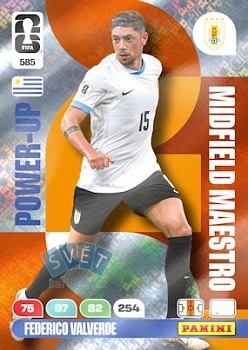 Federico Valverde Uruguay Panini FIFA World Cup 2026 Adrenalyn XL Midfield Maestros #585